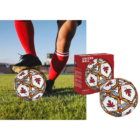 indigenous soccer ball being kicked.